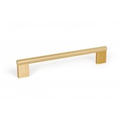 Maner pentru mobila Graf Mini, finisaj alama intunecata periata, L= 182 mm
