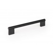 Maner pentru mobilier Graf Big, finisaj negru periat, L:224 mm