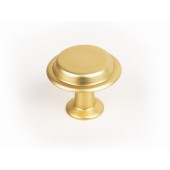 Buton pentru mobila Land, finisaj auriu periat, D:40 mm
