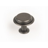 Buton pentru mobila Land, finisaj cositor, D:40 mm