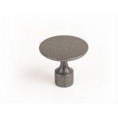 Buton pentru mobilier Floid, finisaj cositor, D:34,8 mm