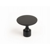 Buton pentru mobilier Floid, finisaj negru mat, D:34,8 mm