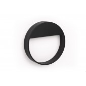 Maner pentru mobila Bau, finisaj negru mat, D:90 mm