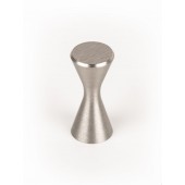 Buton pentru mobila Diabolo, finisaj otel inoxidabil, D:13.5 mm