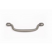 Maner pentru mobila Pendant, finisaj cositor, L:138.4 mm