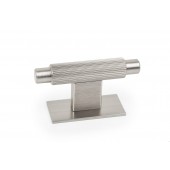 Buton pentru mobila Arpa Plate, finisaj otel inoxidabil, 70x25 mm