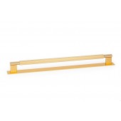 Maner pentru mobila Arpa Plate, finisaj alama intunecata periata, L 358 mm