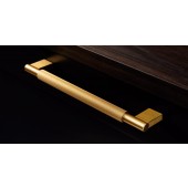 Maner pentru mobila Arpa, finisaj alama intunecata periata, L 342 mm