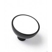 Buton pentru mobila Bol, finisaj negru mat cu alb mat lacuit, D:45 mm