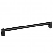 Maner pentru mobila Casey, finisaj negru lava texturat / negru mat, L:339 mm