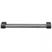 Maner pentru mobila Casey, finisaj negru lava texturat / negru titan lustruit, L:211 mm