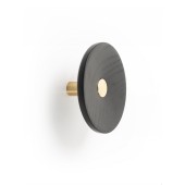Agatatoare cuier Zoot, finisaj alama intunecata periata cu negru lacuit, D:120 mm