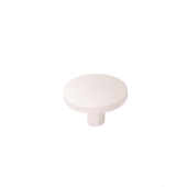Buton pentru mobilier Como Big, alb mat, D:41 mm