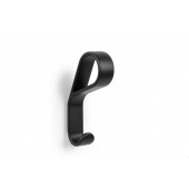 Agatatoare cuier Belt, finisaj negru mat, 113.9x22x64.6 mm