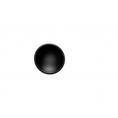 Buton pentru mobila Disc Zamak, finisaj negru mat, D 50 mm