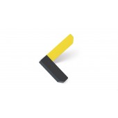 Agatatoare cuier Corner, finisaj gri antracit/galben, 101x87x67 mm