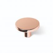 Buton pentru mobila Como Big, cupru lustruit, D:41 mm