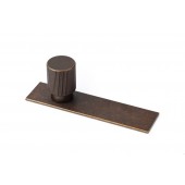 Buton pentru mobila Arpa Plate, finisaj alama rustica, L:100 mm