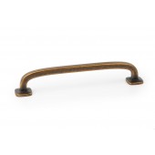 Maner pentru mobila Quart Big, finisaj alama rustica, L: 183.4 mm