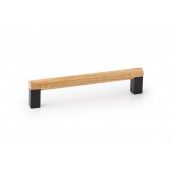 Maner pentru mobila Eto, finisaj gri lava/stejar, L:174.6 mm