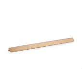 Maner pentru mobila Flapp Aluminium, finisaj alama cava periata, L:350 mm