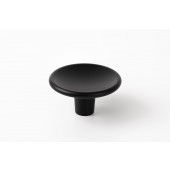 Buton pentru mobila Disc Zamak, finisaj negru mat, D 38 mm