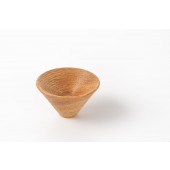Buton din lemn pentru mobila Conic Wood, finisaj stejar, D 43 mm