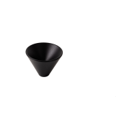 Buton pentru mobila Conic Zamak, finisaj negru mat, D 29.4 mm