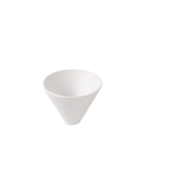 Buton pentru mobila Conic Zamak, finisaj alb mat, D 29.4 mm