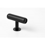 Buton pentru mobila Rille, finisaj negru periat, 55x38.5 mm