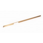Maner pentru mobila Rail cu decupaj dreapta, finisaj alama cava periata, L 1150 mm