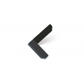 Agatatoare cuier Corner, finisaj gri antracit/negru mat, 101x87x67 mm