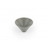 Buton pentru mobila Conic Zamak, finisaj gri muschi, D 43 mm