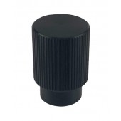 Buton pentru mobila Arpa, finisaj negru periat, D:22 mm