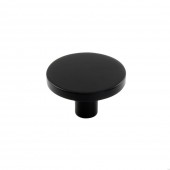 Buton pentru mobilier Como Big, negru mat, D: 41 mm