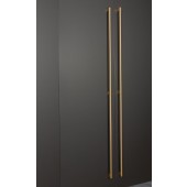 Maner pentru mobilier Graf Mini Long, finisaj alama intunecata periata, L: 1200 mm