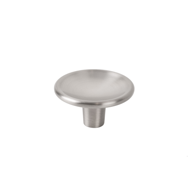 Buton pentru mobila Disc Zamak, finisaj nichel periat, D 38 mm - Darel.ro
