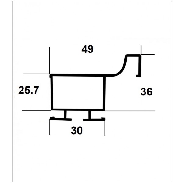Profil maner vertical tip 