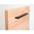Maner pentru mobilier Angle, finisaj negru mat, L:100 mm