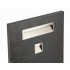 Maner ingropat Wave, L:173 mm, finisaj negru mat