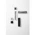 Maner ingropat Wave, L:173 mm, finisaj negru mat
