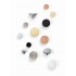 Buton pentru mobilier Como Big, cupru periat, D 41 mm