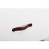 Maner Flexa din piele maro pentru mobilier, cu ornament negru, L:150 mm