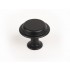 Buton pentru mobila Land, finisaj negru mat, D:40 mm