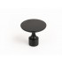 Buton pentru mobilier Floid, finisaj negru mat, D:34,8 mm