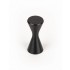 Buton pentru mobila Diabolo, finisaj negru periat, D:13.5 mm