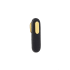 Maner, buton Oblong din piele neagra pentru mobilier, cu ornament finisaj auriu periat, L:70 mm