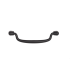Maner pentru mobila Pendant, finisaj negru mat, L:138.4 mm