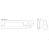 Maner pentru mobila Luv, finisaj nichel periat, L 330 mm
