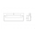 Maner pentru mobila Fold, finisaj alama, L 174 mm